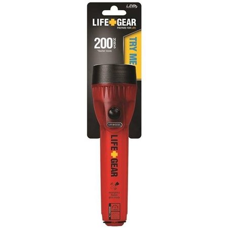 GOOD LIFE GEAR LIFE+GEAR LG124 Flashlight  LED Lamp  Alkaline Battery  Red 2391696